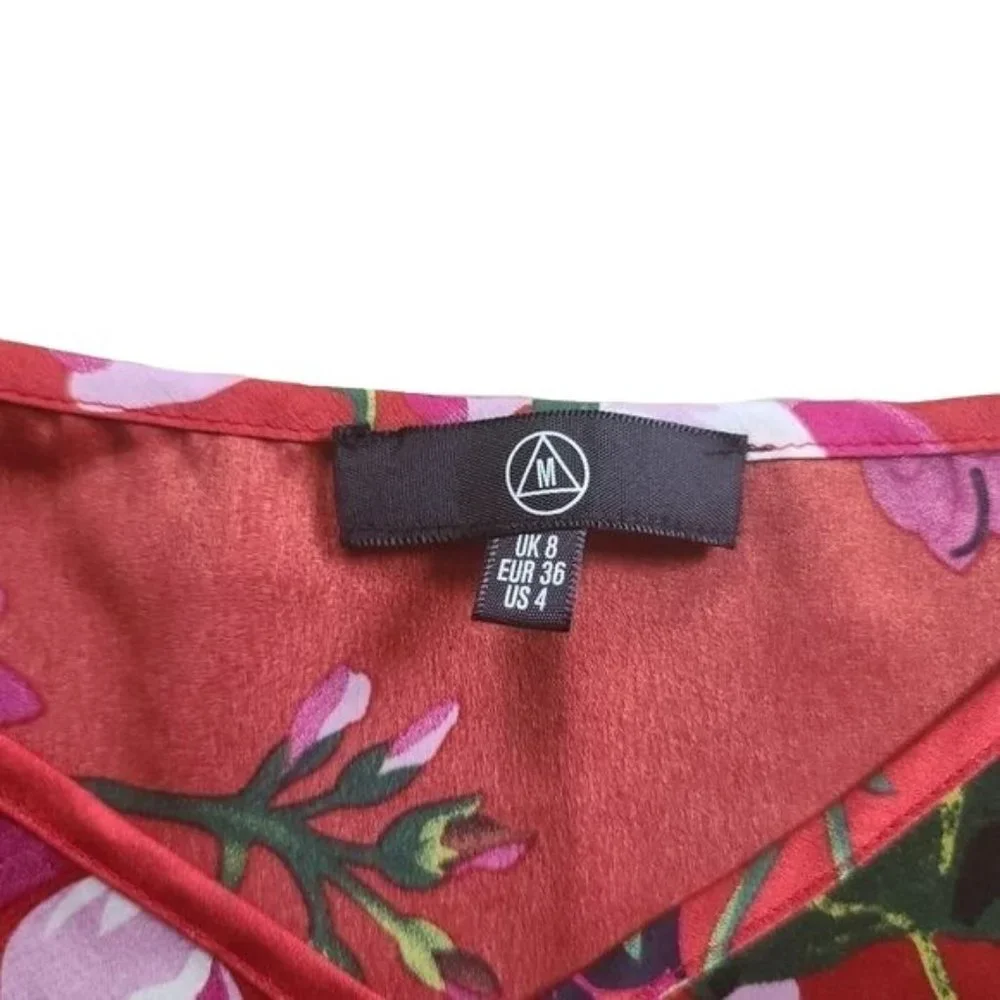 Missguided Red Floral Cami Dress - Picture 9 of 9